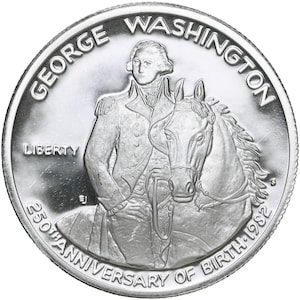ジョージ・ワシントン 10ドル　銀貨　コイン硬貨シルバープルーフ George washington dollar coin - Etsy 日本