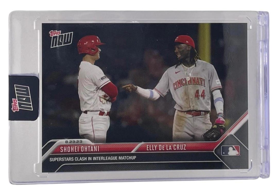 2023 Topps Now #750 大谷翔平/エリー・デ・ラ・クルス ルーキーカード