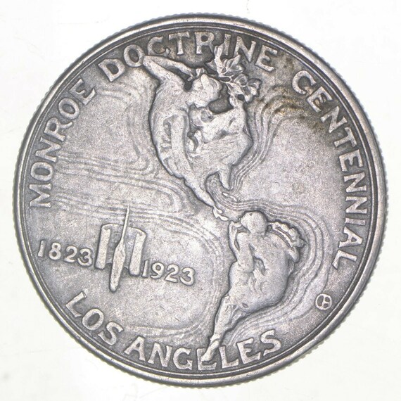 Genuine 1923-S Monroe Adams Silver Half Dollar–doctrine Centinail