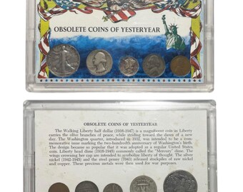 外国のコイン 1916-1947年 旧式コイン 5枚セット 米国銀貨 XF-レア - Etsy 日本