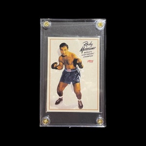 Original ROCKY MARCIANO Undefeated World Heavyweight Boxing Champion Card Only 500 EXIST-rare image 1