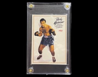 Original- ROCKY MARCIANO Undefeated World Heavyweight Boxing Champion Card Only 500 EXIST-rare