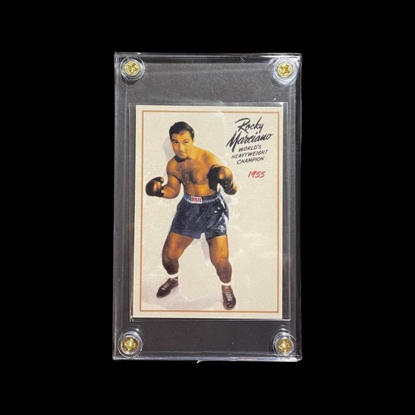 Original- ROCKY MARCIANO Undefeated World Heavyweight Boxing Champion Card Only 500 EXIST-rare