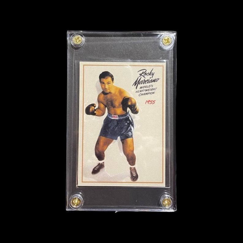Original ROCKY MARCIANO Undefeated World Heavyweight Boxing Champion Card Only 500 EXIST-rare image 1
