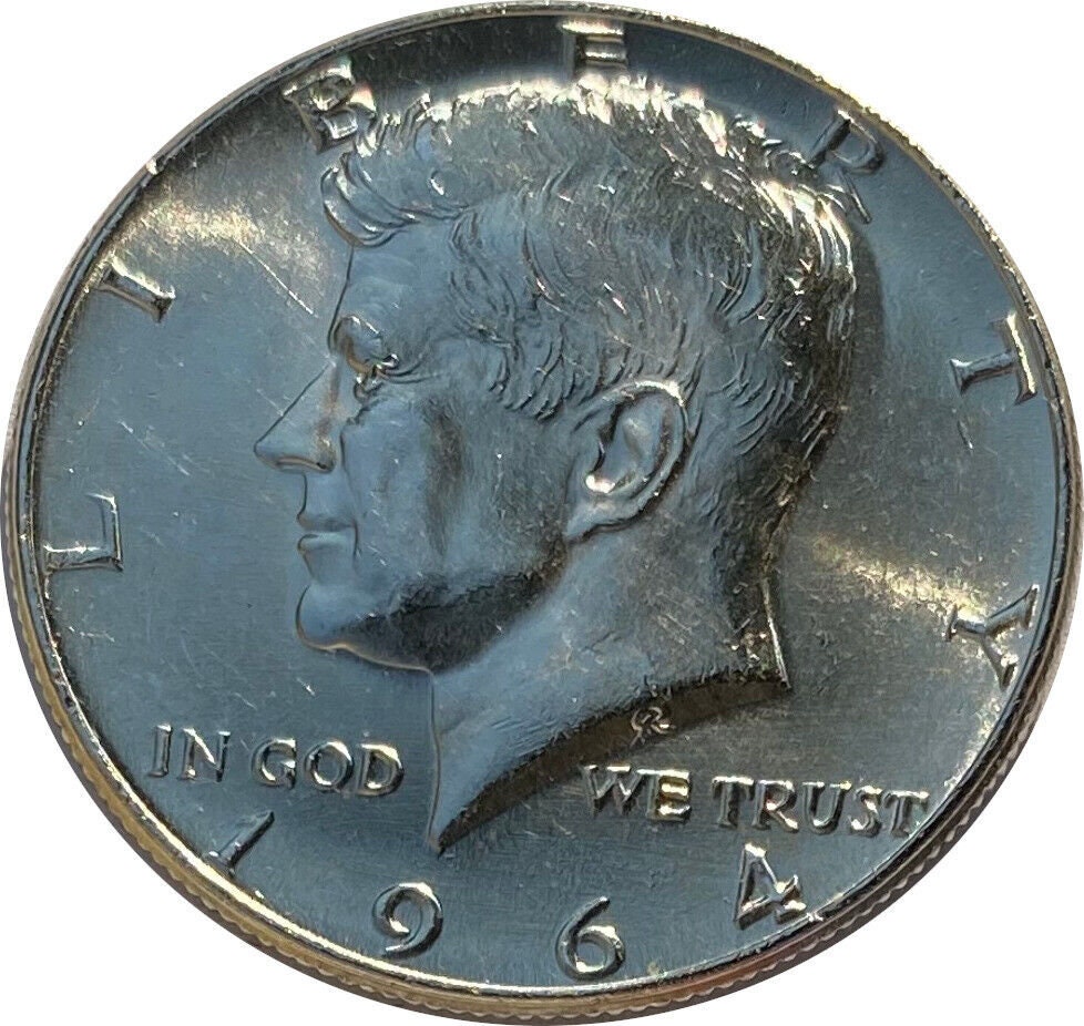 1964 kennedy half dollar coin - Etsy 日本