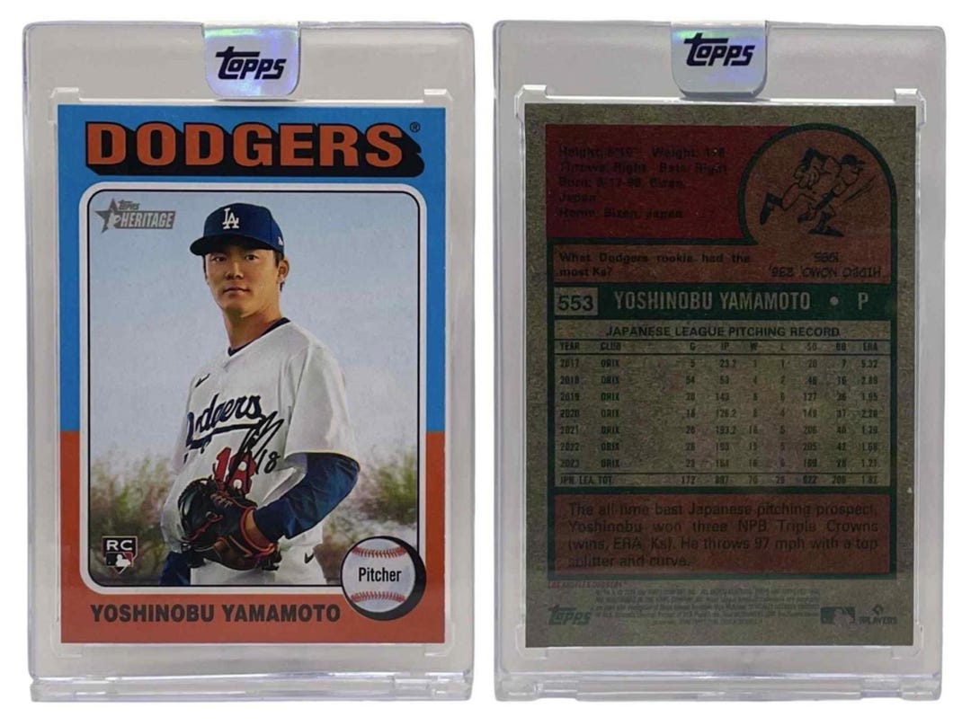 2024 Topps Heritage High #553- 山本由伸 LAドジャース ルーキー