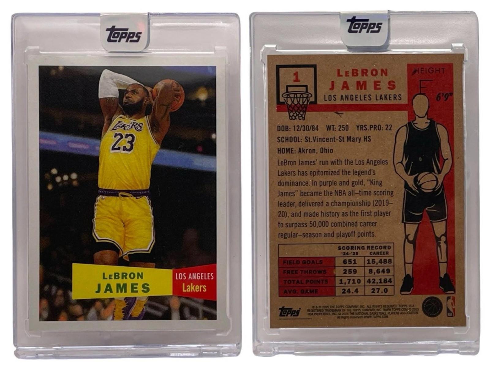 2025-26 Topps NBA Living Set #1 Lebron James -LA Lakers -first