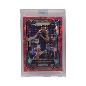 2024 Panini Prizm Draft Picks #99 - Victor Wembanyama Red Cracked Ice Prizm