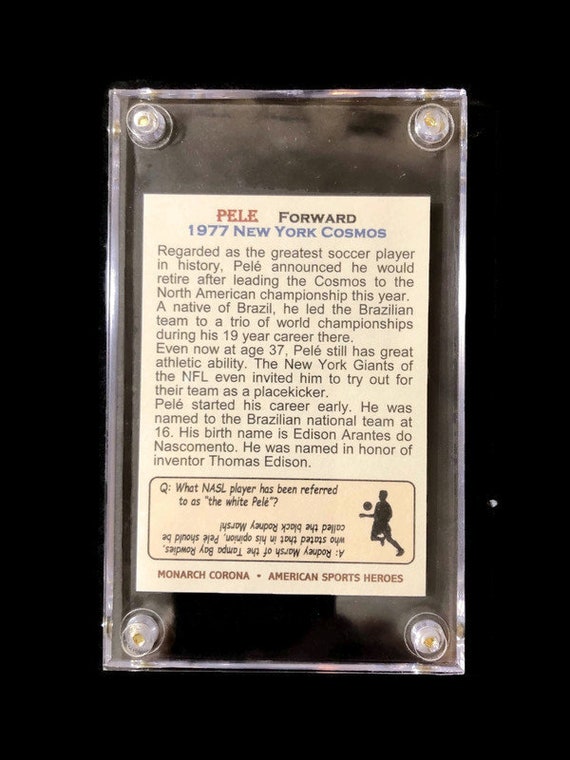 Carte à Collectionner Pelé 1977 Errege #47 - Gradée PSA 5 EX (Excellent) - Édition Glorias Et Trophée