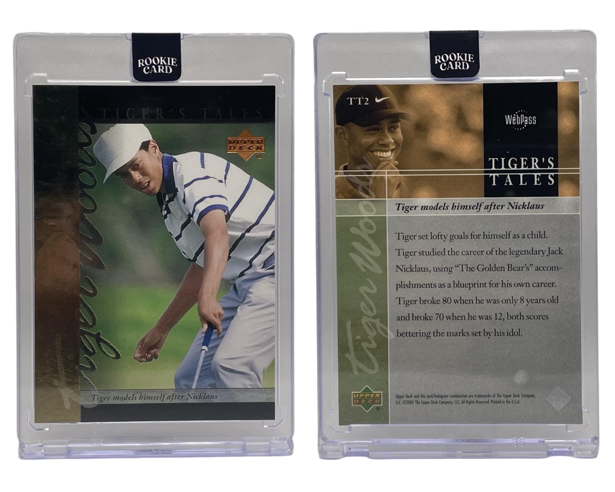 2001 Tiger Woods Upper Deck UD PGA Usa/golf/golfler Rookie Rc Card 