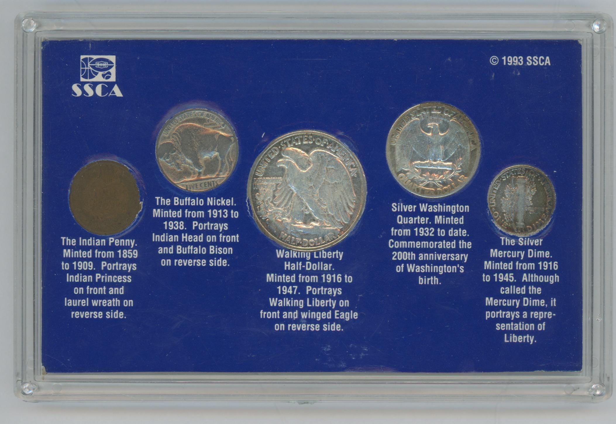 1902-1945 the American Legacy Collection 5 Coins Set - Half