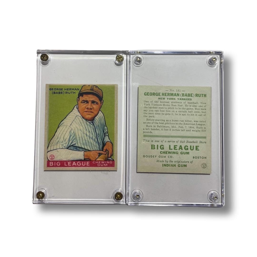 1933年 Goudey ベーブ・ルース #181 HOF スクリューホルダー入り 復刻