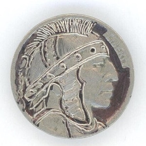RARE - 1927 Hand Engraved - HOBO NICKEL Buffalo - Highly collectible