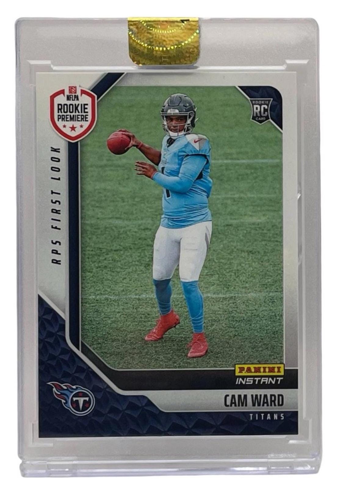 2025 Panini Instant NFL Rps First Look #4 Cam Ward ルーキーカード