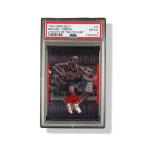 1999 Upper Deck Athlete Of The Century #24 Michael Jordan Bulls HOF PSA 8 NM-Mt-Rare