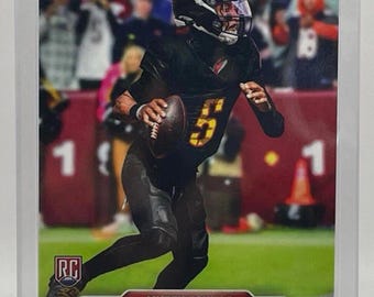 Tarjeta de novato n.° 11 de Jayden Daniels de Topps Now 2024 RC Hail Mary Commanders