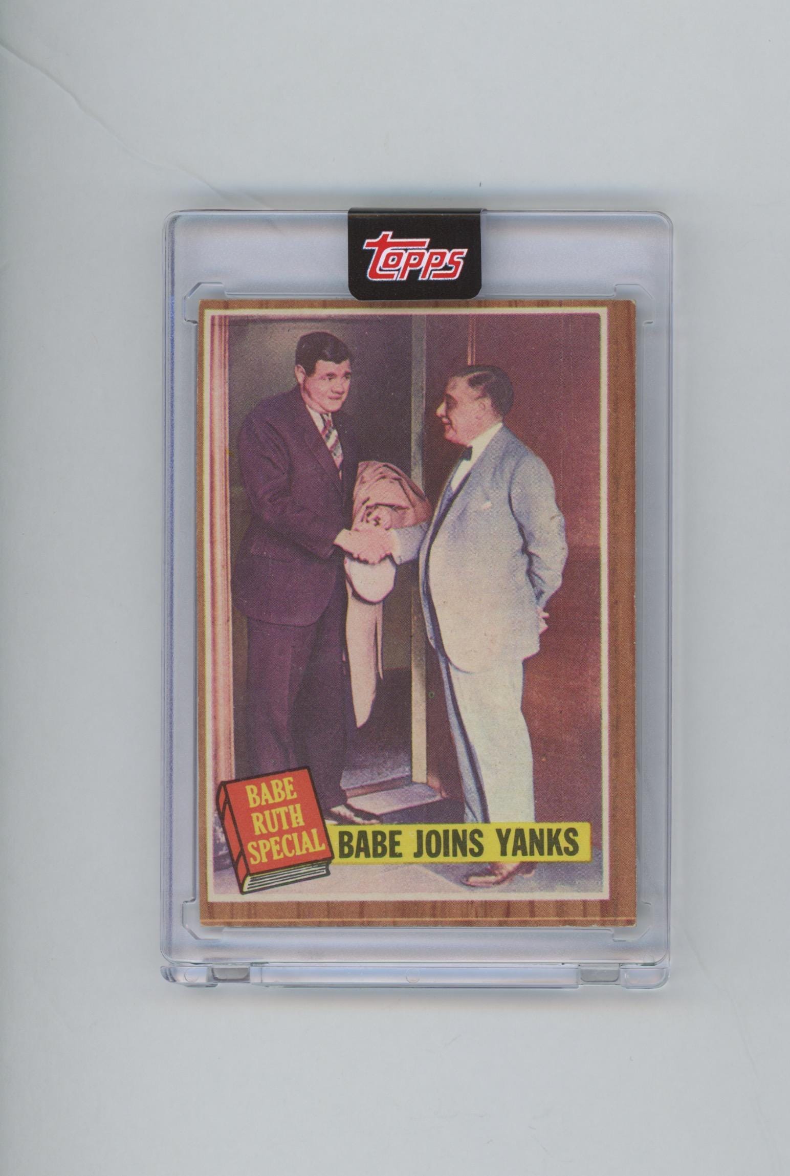 レアオリジナル 1962 Topps #136 ベーブ・ルース - ベーブがヤンキース 