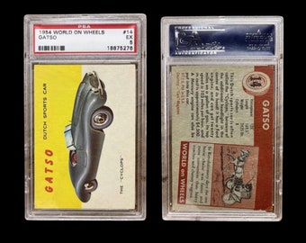 Original 1954 Topps World on Wheels #14 Gatso PSA 5  EX- Rare