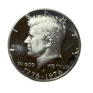 1976-S  Kennedy 40% Silver Half Dollar DECAM PROOF BU