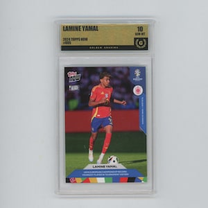 2024 Topps Now Uefa Euro #5 Lamine Yamal RC ROOKIE Graded 10 GEM Mint
