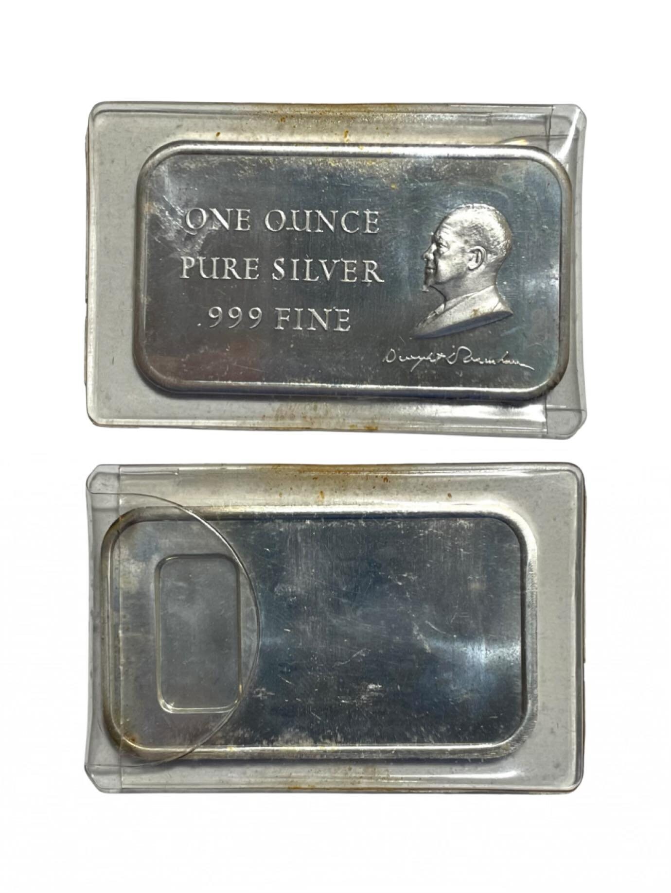 1972 Eisenhower 1 Oz 999 Fine Silver Art Bar - Etsy