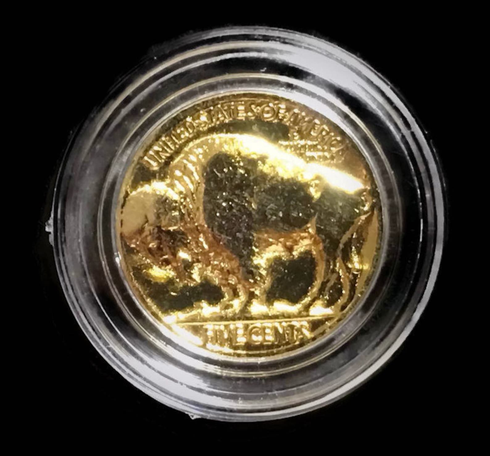 Buffalo Nickel, Pure 24K GOLD PLATED, Authentic ,buffalo Indian Head