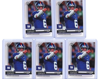Lot of (5) 2025 Panini Instant NFL #137 Jaxson Dart  QB Giants Rookie Card (RC)