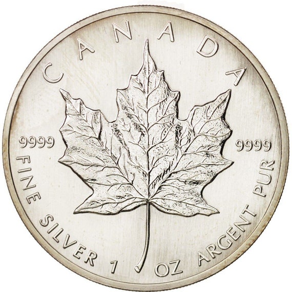 1988 Maple Leaf Canada 5 Dollars 1 Oz Silver GEM BU - Etsy