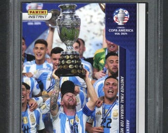 2024 Panini Instant Lionel Messi #43 Copa America Soccer Card Graded 9 Mint