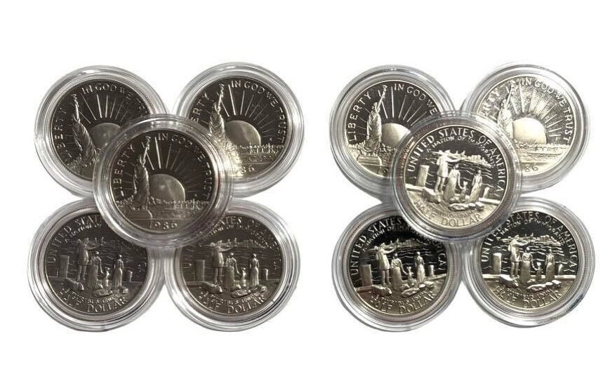 1986年 エリス島記念コイン 4枚セット Ellis island 1986 liberty coin - Etsy 日本