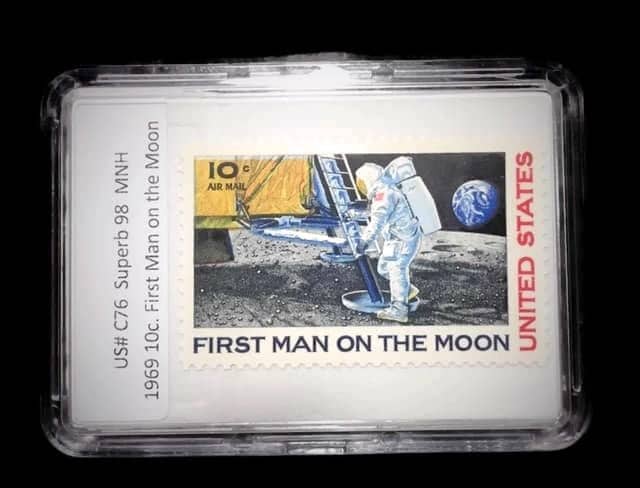 Issued 1969 US Apollo 11 -1st Man on the Moon. Unused 10c Airmail