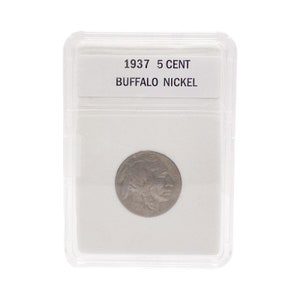 1937 Buffalo Nickel 5 CENT Antique Coin Slabed  (QTY)