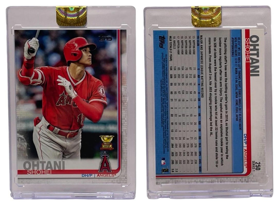 2019 Topps Series 1 #250 Shohei Ohtani- Gold Cup Rookie- Multi