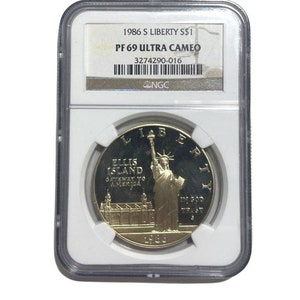 1986-S  Liberty Silver Dollar NGC PF 69 Ultra Cameo