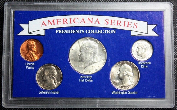 冬の感謝セール Collection President Silver SERIES AMERICANA 1964 Set Etsy - Rare コレクション