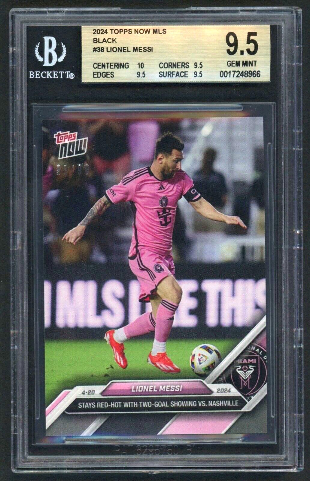 2024 Topps Now MLS #38 リオネル・メッシ ブラック パラレル 90/99