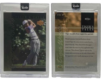 2001 Upper Deck Tiger Woods #TT5 Tiger's Tales Rookie Card (RC)