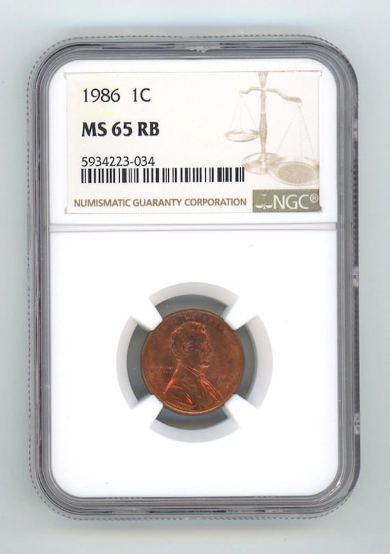 1986年リンカーンセント NGC MS65 RB - Etsy 日本