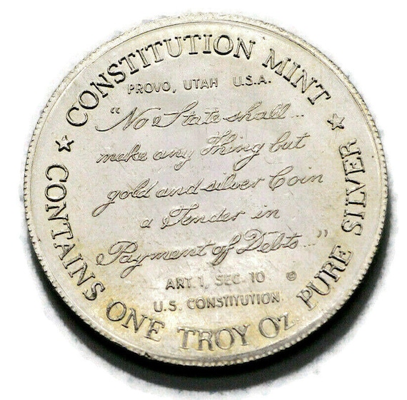 Authentic 1973- 1 OZ.999 Fine SILVER U.S.S Constitution Mint,Honest Values  Never Fails -Rare