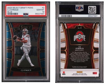 2023 Panini Select Draft Picks #2 Blue CJ Stroud Rookie RC PSA 10 Gem Mint