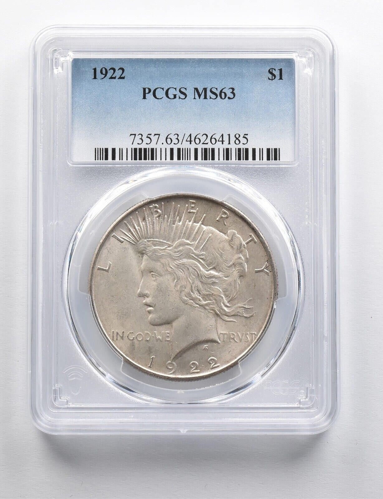 Certified 1922 Silver Peace Dollar Better Date PCGS MS 63-rare - Etsy