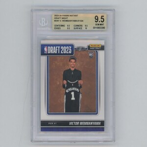 2023-24 Panini Instant DN-1 Victor Wembanyama Draft Night Rookie RC BGS 9.5 Gem Mint