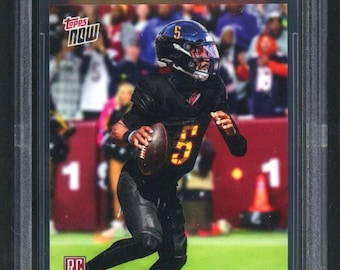 Tarjeta de novato de Jayden Daniels Washington, Topps Now 2024, n.° 11, BGS 10, estado impecable