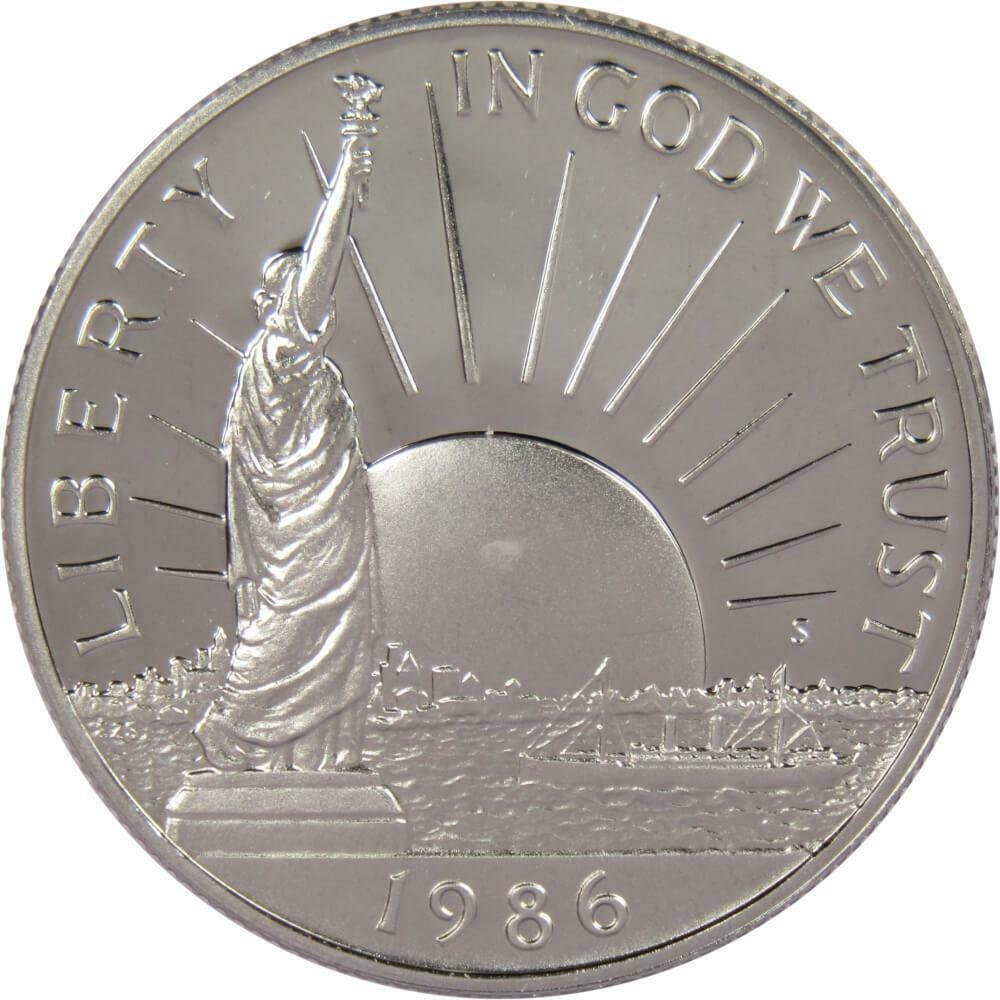 1986 D STATUE of LIBERTY Half Dollar Commemorative BU Free Shipping With 5  Items