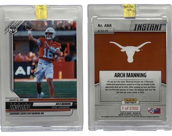 2025 Panini Instant NIL College Football Arch Manning #2 Pre-Rookie Karte (PRC)
