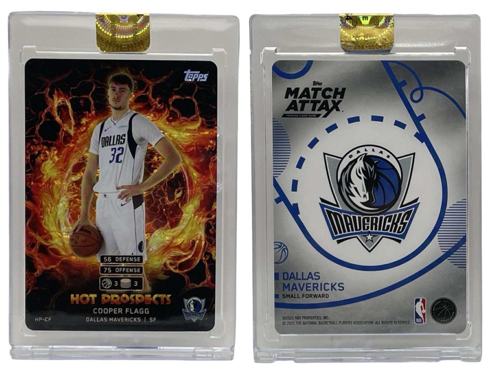 2025 Topps Match Attax Cooper Flagg Mavericks Hot Prospects Rookie