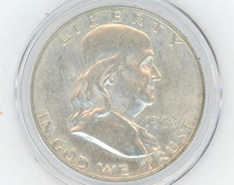1963-P フランクリン ハーフダラー - BU/未流通 90% 銀 - ナイスベル