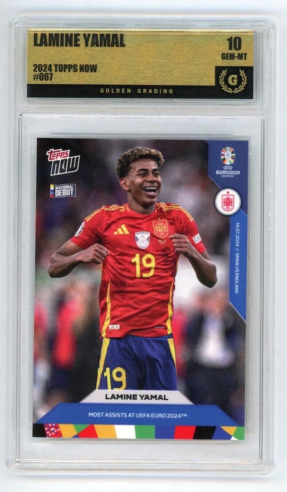 2024 Topps Now UEFA ユーロ #67 ラミン ヤマル スペイン ジェム
