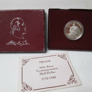 1982 george washington half dollar - Etsy 日本