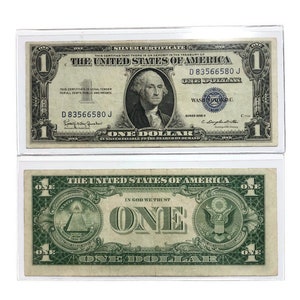 1935-G ,H- One Dollar  Blue Seal -Silver Certificate US Mint W/ Motto Better Grade VF/XF
